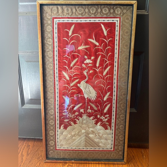 Antique Chinese Silk Embroidered Textile Qing Dynasty Mandarin Robe COA - Picture 1 of 10